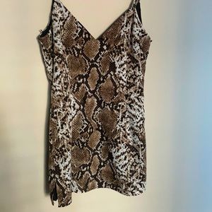 Mini super down mini snake print dress from revolve ♥️